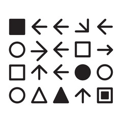 Modern abstract icons