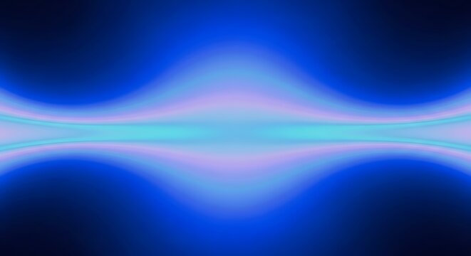 Abstract symmetrical design with blue and light blue gradient color scheme