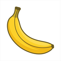 Banana flat digital art illustration design