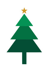 Fototapeta premium Sleek Minimalist Christmas Tree