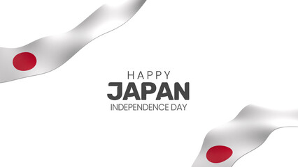 3D Japan Ribbon Banner Waving FlagTransparent Riband © MotionRecords