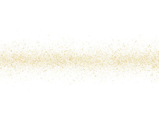 Rectangle Gold Glitter Frame PNG Shape on Transparent Background