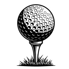 Golf ball vector illustration