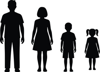 Casual Family Silhouette Collection