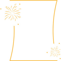 Obraz premium New Year Frame with Firework