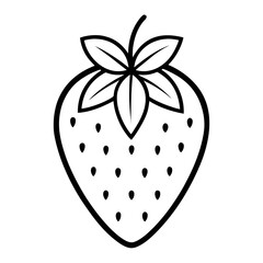 vector illustration of a strawberry
