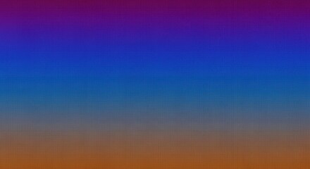 Abstract gradient sunset sky with pixelated horizontal bands of color