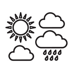 Minimal weather icons