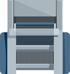 Automated slicer processing vegetables in a food factory, ensuring efficient and consistent cutting for large scale production