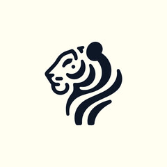 Minimalist Tiger Logo