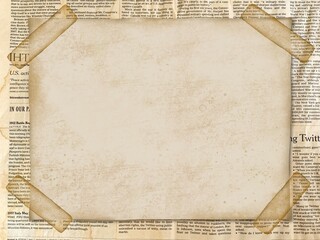 レトロな古紙テクスチャ　古新聞