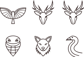 Animals Set Illustration Collection. Wildlife Animal Artwork Set. Farm and Wild Animal Design. Forest Animals Illustration Pack. Jungle Animal Artwork Collection. Pet Animal Illustration Set