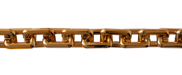 heavy gold chain isolated element