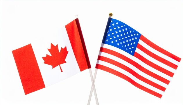 flag in canada  and usa