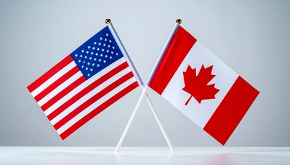 flag in canada  and usa