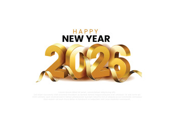 Happy New Year 2025 3D Style Card Design