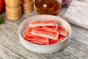 Crab meat sticks - fish surimi