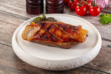 Roasted duck breast fillet meat