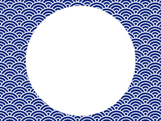 和風和柄年賀状謹賀新年元旦午年素材