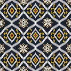 Ikat style fabric pattern 