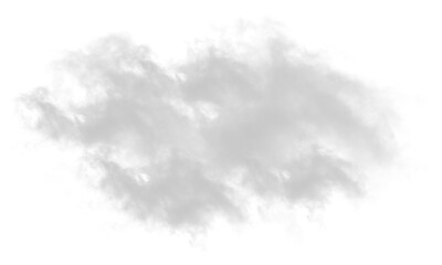 Smoke mist effect on transparent background. Gray cloud abstract background. Graphic design element vector illustration