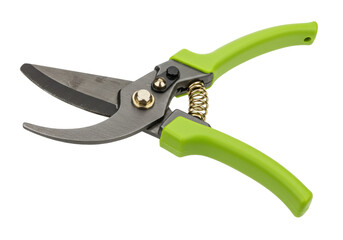 Isolated garden shears or pruning shears, tool for trimming plants, close-up studio shot