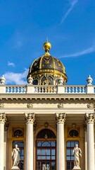 Ornate dome atop classical building