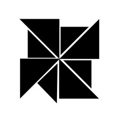 black and white star