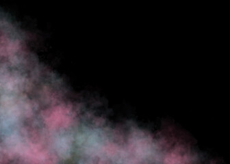 A soft multicolored cloud, pastel light shades, fluffy transparent smoke, bright colorful mist