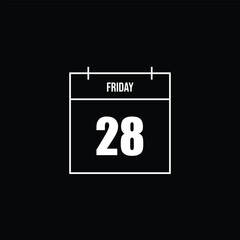Friday Calendar Icon