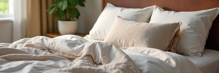 Luxurious Plump Cushions Add Comfort & Style to Your Bedroom. Perfect for Lounging, Reading, or Propping Up While Sleeping.  Available in a Range of Colors & Textures.