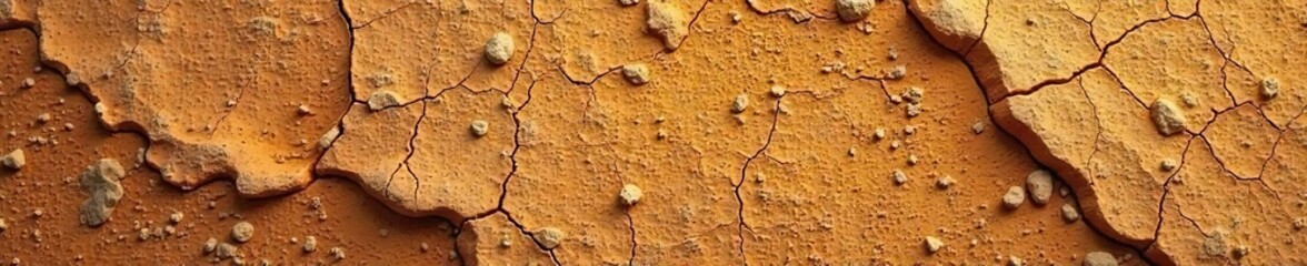 Sun-Baked Clay Textures Evocative Ancient Greek Earth Tones, Dry Cracked Soil, Rich Ochre Hues, Perfect for Travel, History, and Mythology Projects.