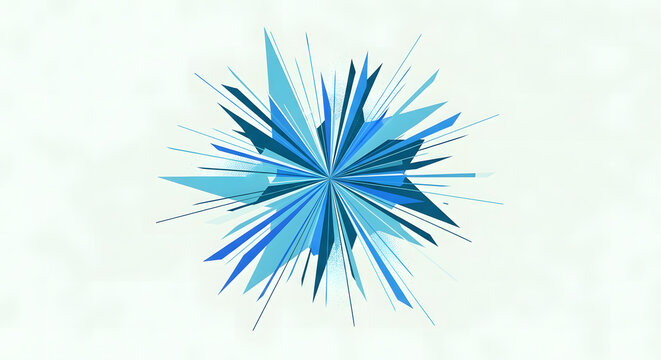 Abstract Blue Burst Dynamic Design for Modern Visuals