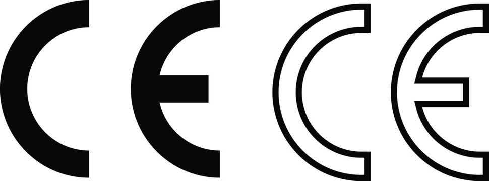 CE Certification Symbol Vector Illustration