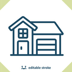 House Icon. Building, Real Estate, Home