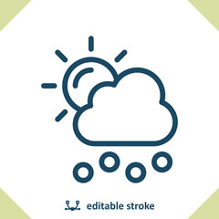 Hail Icon - Hailstorm, Cloud, Hail Storm, Weather, Hailstone, Sun