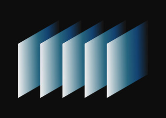 Minimalist Geometric Abstract Background with Blue Gradient Rhombuses. Modern, Sleek Graphic for Corporate Branding, Technology, and Digital Design