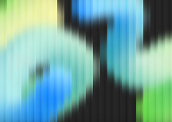 Modern Abstract Background with Vibrant Blue, Green, and Yellow Vertical Stripes. Dynamic Motion Blur Effect for Tech and Digital Media Branding