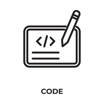 Code Vector, Icon Or Logo Sign Isolated Symbol Illustration