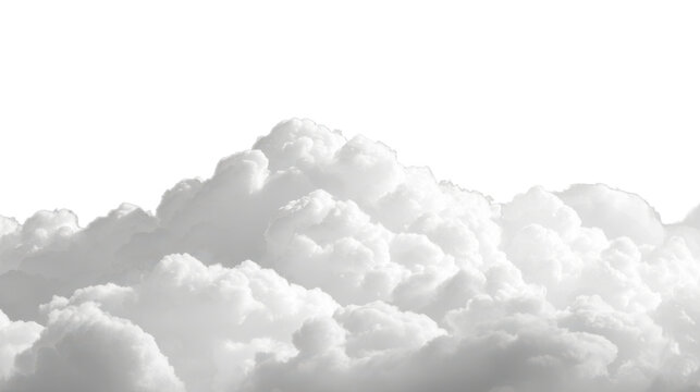 Fototapeta white clouds in sky or cloudscape texture isolated on white or transparent png