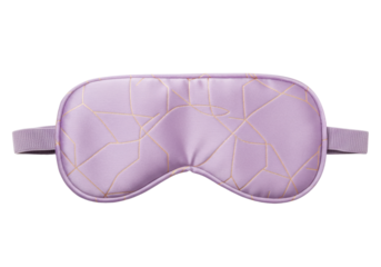 Isolated eye mask for sleeping or relaxing, sleepwear accessory on a plain surface, soft