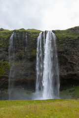 Seljalandsfoss Waterfall, an iconic attraction on the South Coast of Iceland