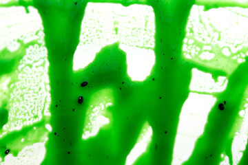 Kiwi jam blured macro photo for creative design.