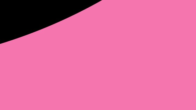 All cancer awareness ribbon cover screen transition on transparent background
