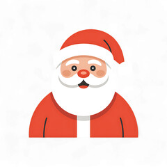 Illustration of santa claus with a red hat and coat isolated on transparent background, perfect for christmas transparent background