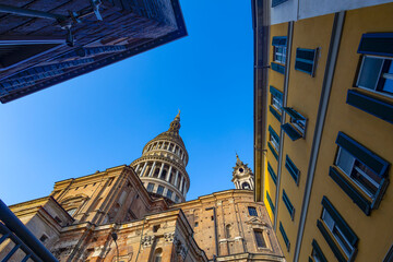 NOVARA, ITALY JANUARY 11, 2025 - Basilica of San Gaudenzio in Novara, Piedmont, Italy