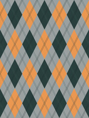 Argyle traditional pattern vector.Seamless geometric illustration pattern.Scotland argyll intarsia pastel element style .Design for fabric clothing,sweater,socks,wrapping,tablecloth,blanket,decoration
