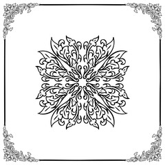 frame vintage border black