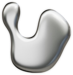 Futuristic chrome abstract sigil in 3D cybersigilism style with reflective metallic surfaces and sharp gothic liquid shapes.