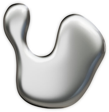 Futuristic chrome abstract sigil in 3D cybersigilism style with reflective metallic surfaces and sharp gothic liquid shapes.